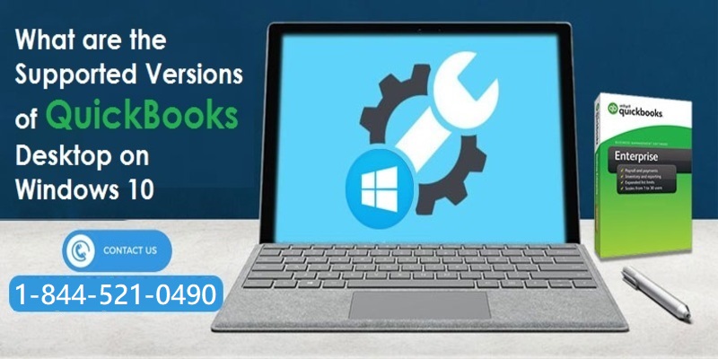 Supported Versions of QuickBooks Desktop on Windows 10 - Featured Image