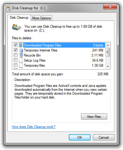 Remove the Temporary Files & Folders - Screenshot