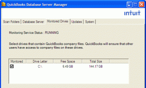 quickbooks database server manager - Screenshot 1