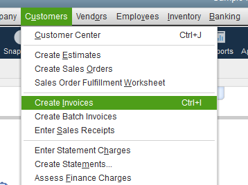Create invoices-screenshot