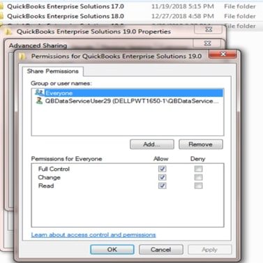 Set proper folder permissions - Screenshot