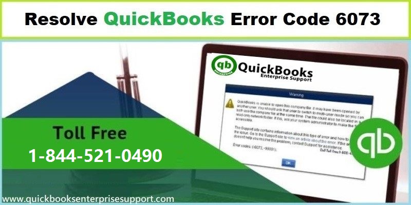 Fixation of QuickBooks Error Code 6073 (Unable To Open Company File) - Featured Image