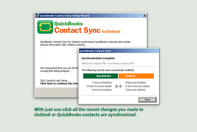 Syncing the contacts - Screenshot