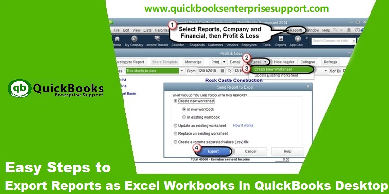 Methods to Export reports as Excel workbooks in QuickBooks - Featured Image