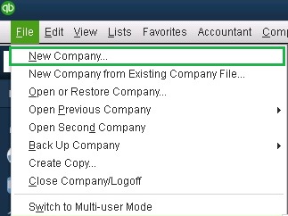 New company - Screenshot