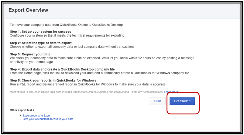 QuickBooks online company to be replaced by the company file - Screenshot