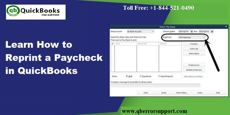 How to Reprint Paychecks in QuickBooks Desktop?