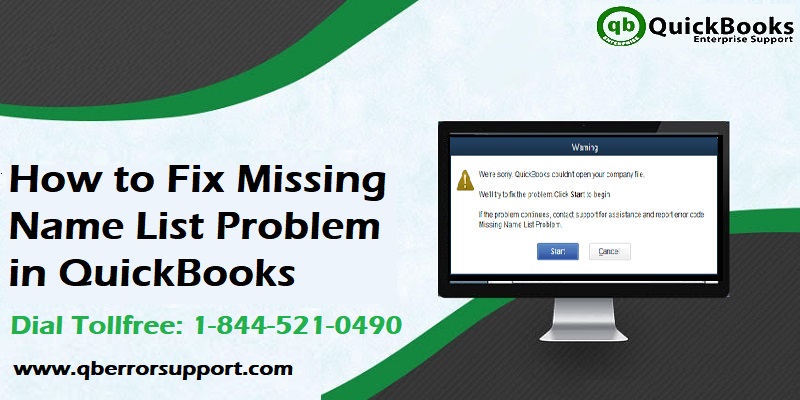 How to Fix Missing Name List Problem in QuickBooks?